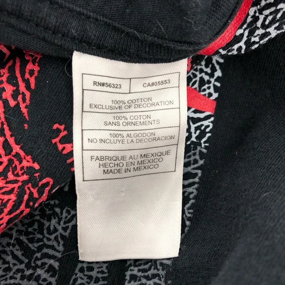 Jordan Black Short Sleeve Tee, Size XXL - Picture 6 of 7